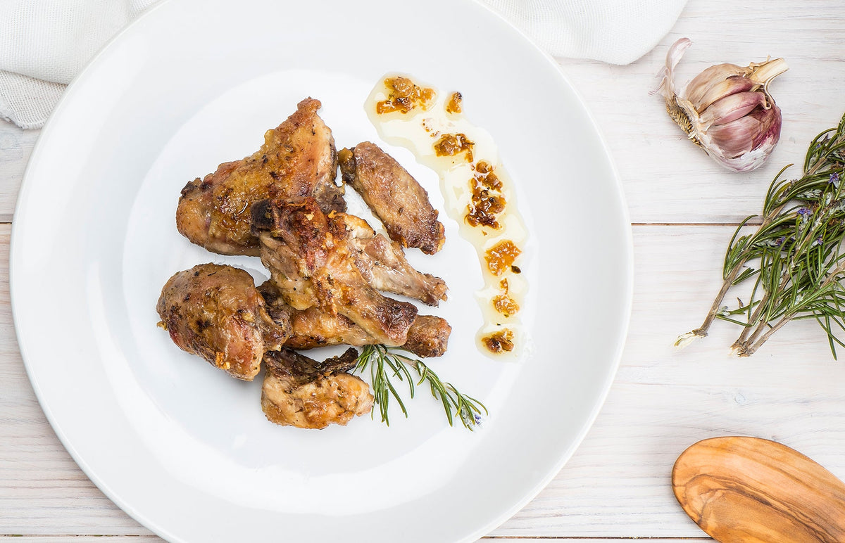 Garlic Chicken with Serrano Ham