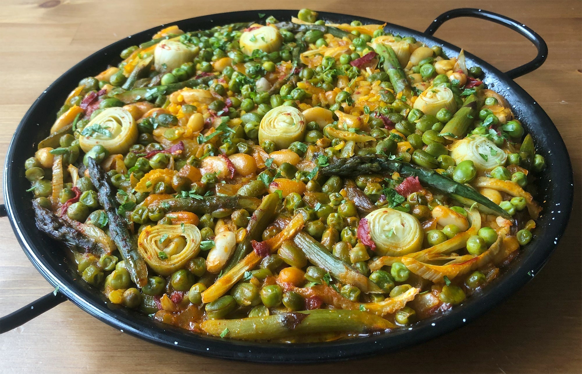 Spring Vegetable Paella