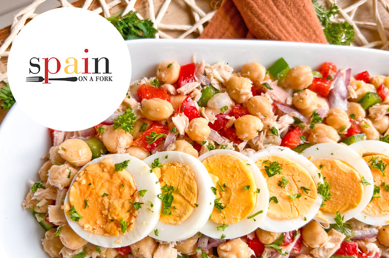 Chickpea Salad with Tuna & Eggs Recipe