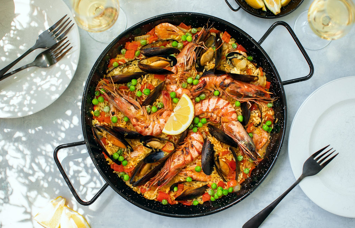 Easy Grilled Seafood Paella