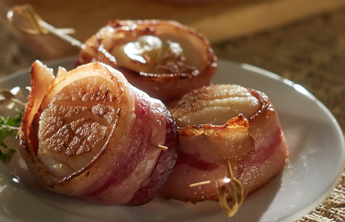 Scallops Wrapped with Iberico de Bellota Bacon