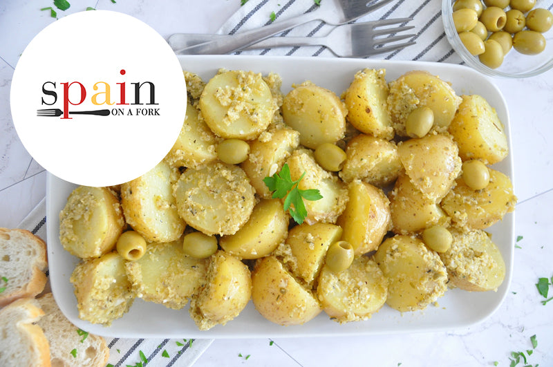 Spanish Potatoes with Olive Sauce Recipe