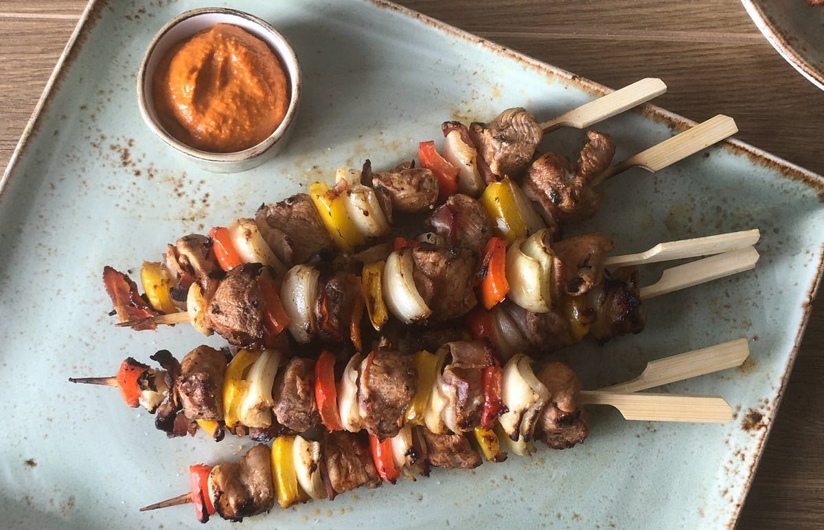 Spiced Morunos Chicken Kebabs