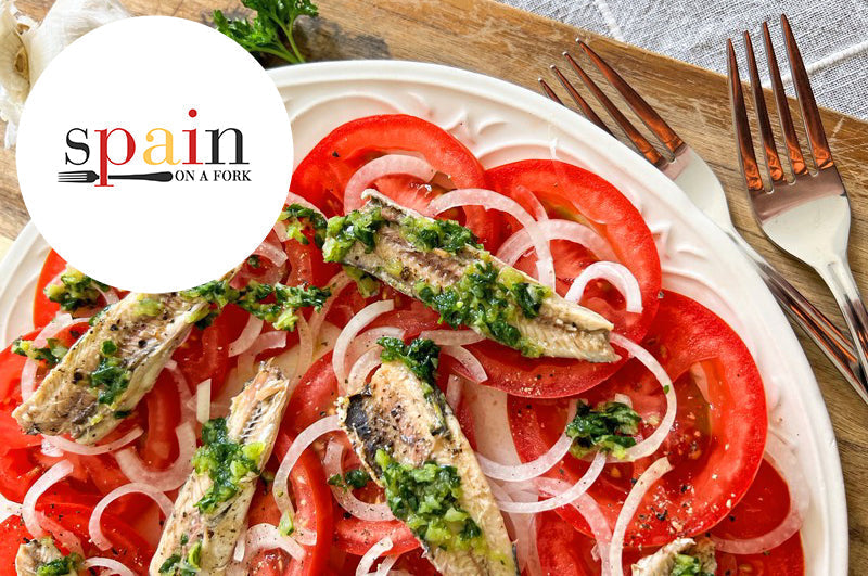 Spanish Tomato & Sardine Salad Recipe