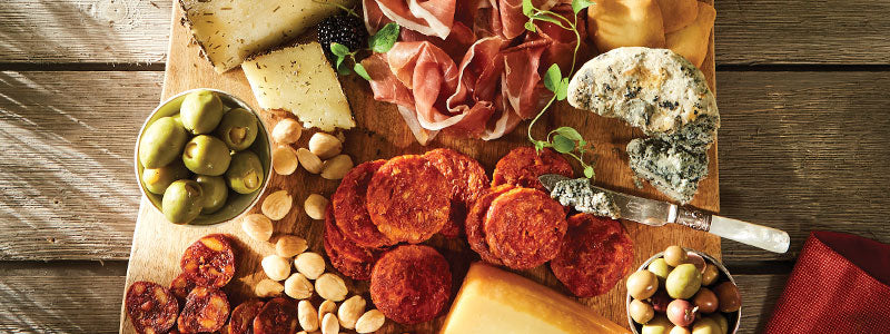 Photo of Charcuterie Ingredients Sampler board