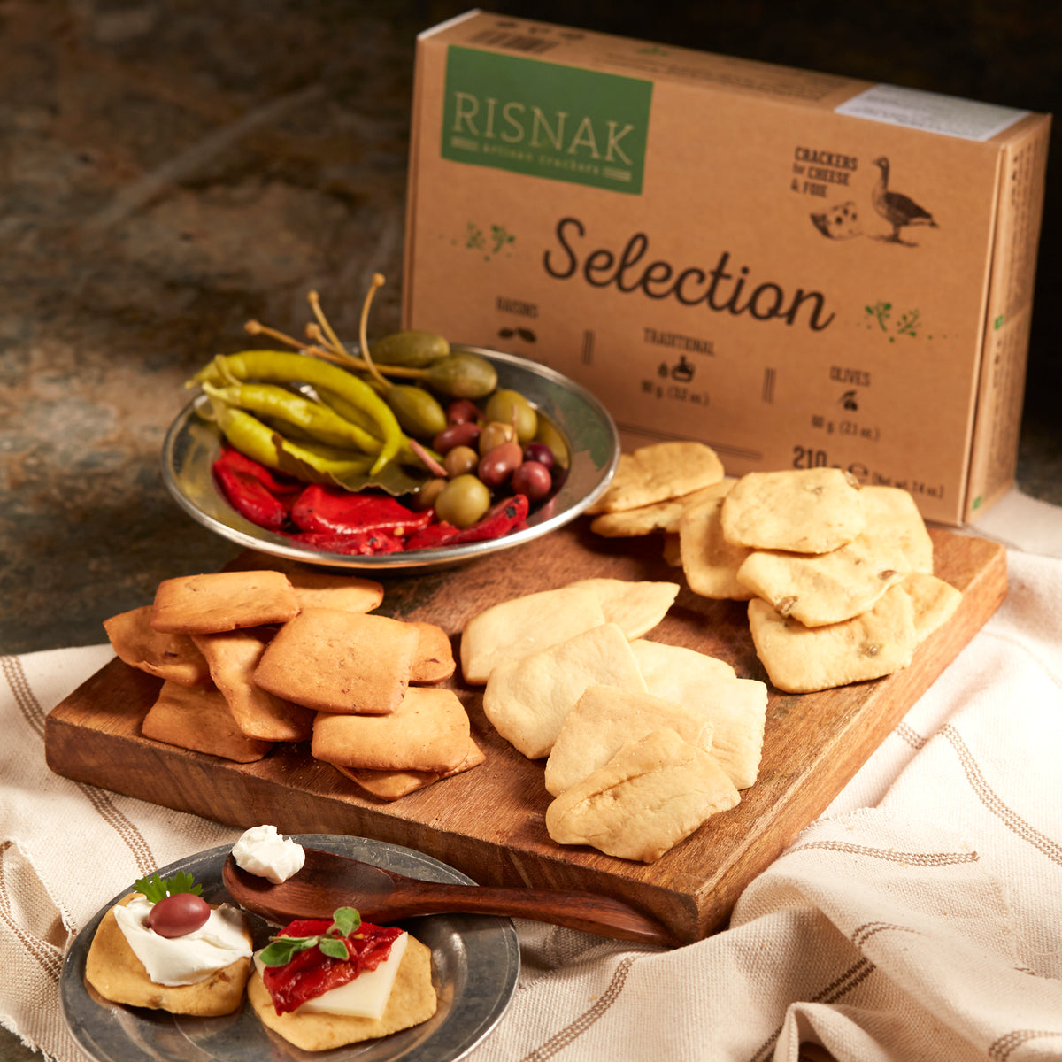 Variety Pack of Artisan Tapas Crackers