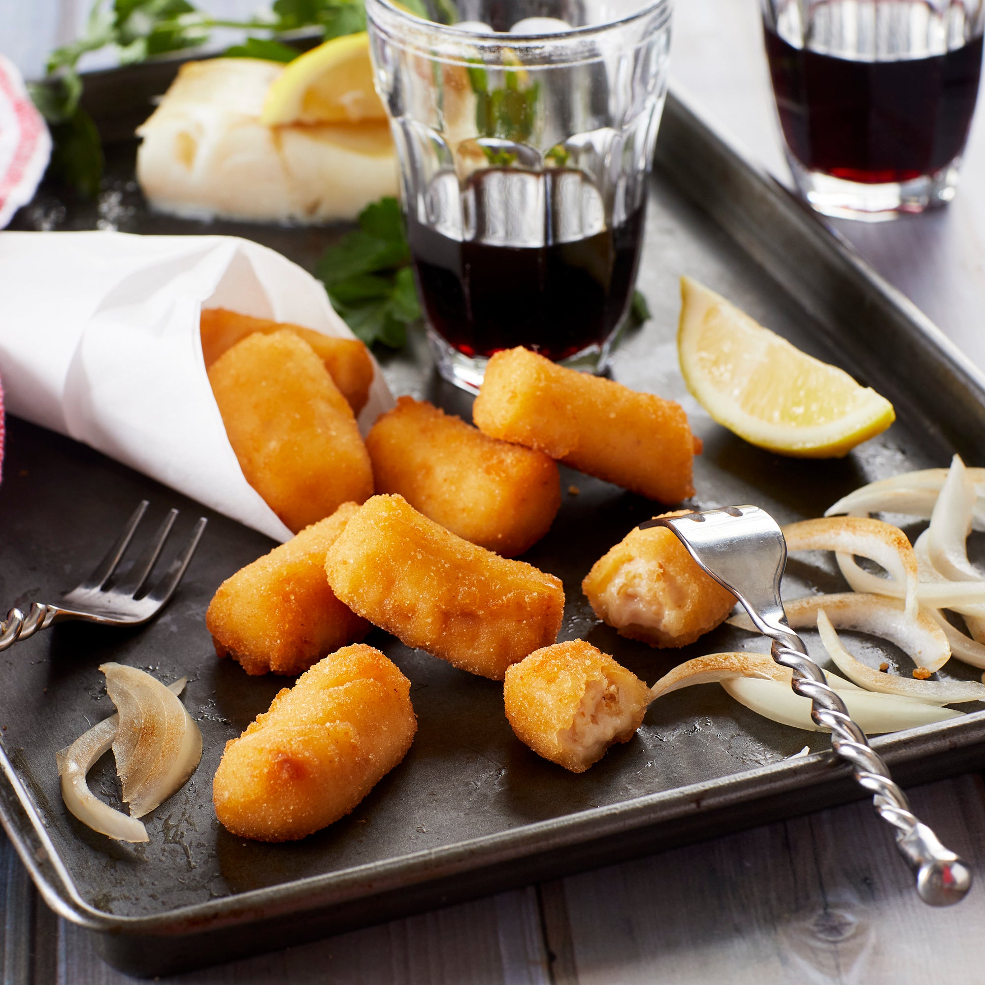 Cod and Caramelized Onion Croquetas by Senén (for Oven)