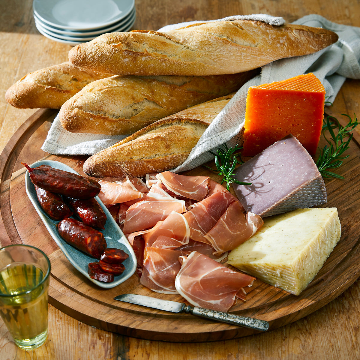 Photo of Bread, Cheese and Cured Meats Sampler