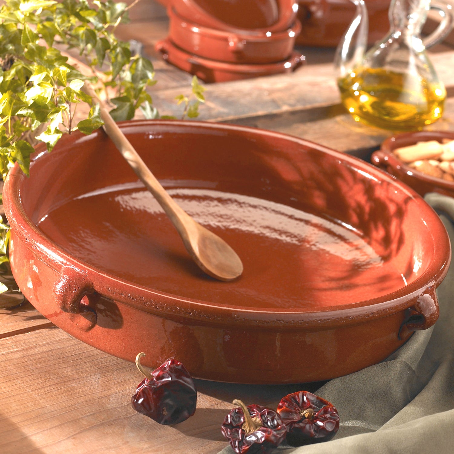 Terra Cotta Cazuela - 15 Inches