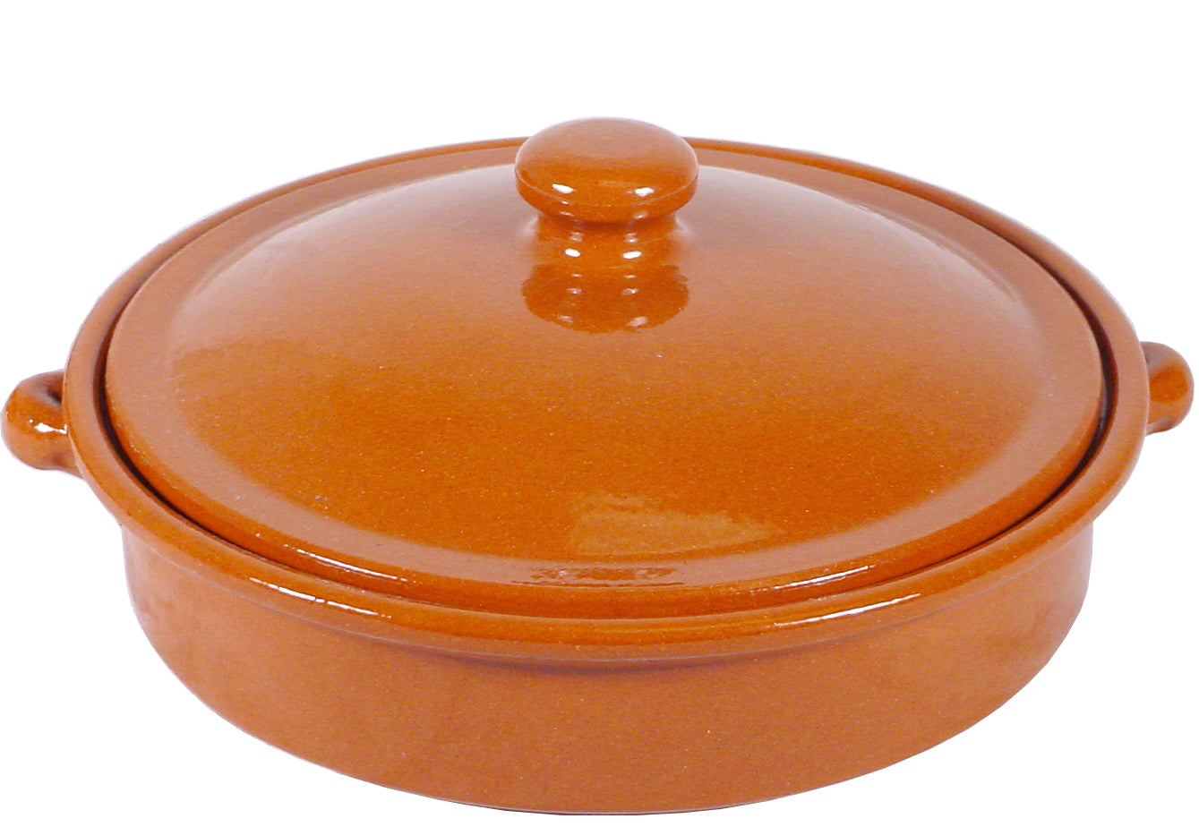 Lidded Terra Cotta Cazuela Casserole