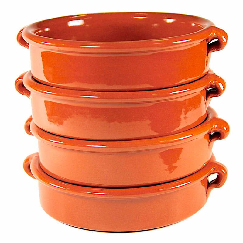 Terra Cotta Cazuelas - 6 Inches (4 Dishes)