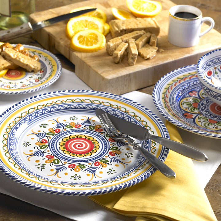Photo of Puente Ceramics bowl, salad plate, dinner plate and bowl