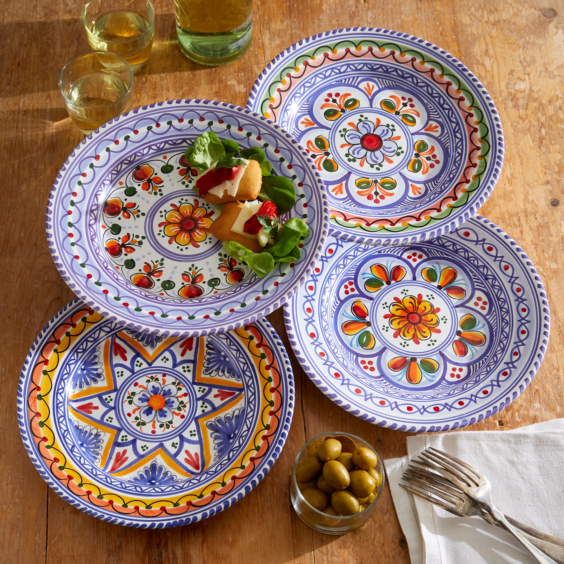 Ceramic Salad / Lunch Plate - 9.5 Inches