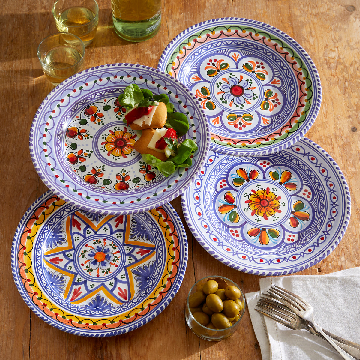 Ceramic Salad / Lunch Plate - 9.5 Inches