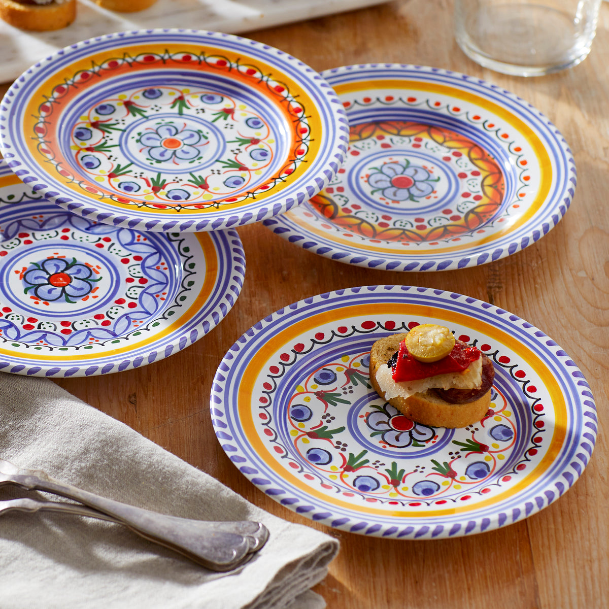 Ceramic Tapas Plate - 7 Inches