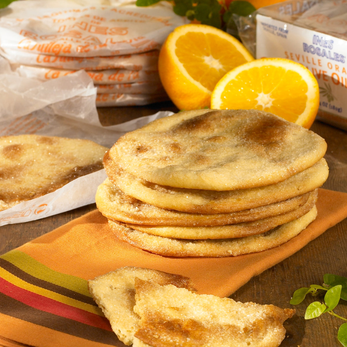 Seville Orange Tortas de Aceite Crisps by Ines Rosales