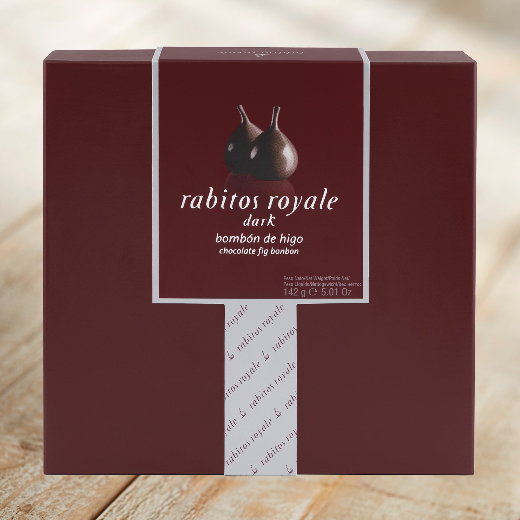 Rabitos Royale Gourmet Dark Chocolate Stuffed Fig Bonbons (8 Pieces)