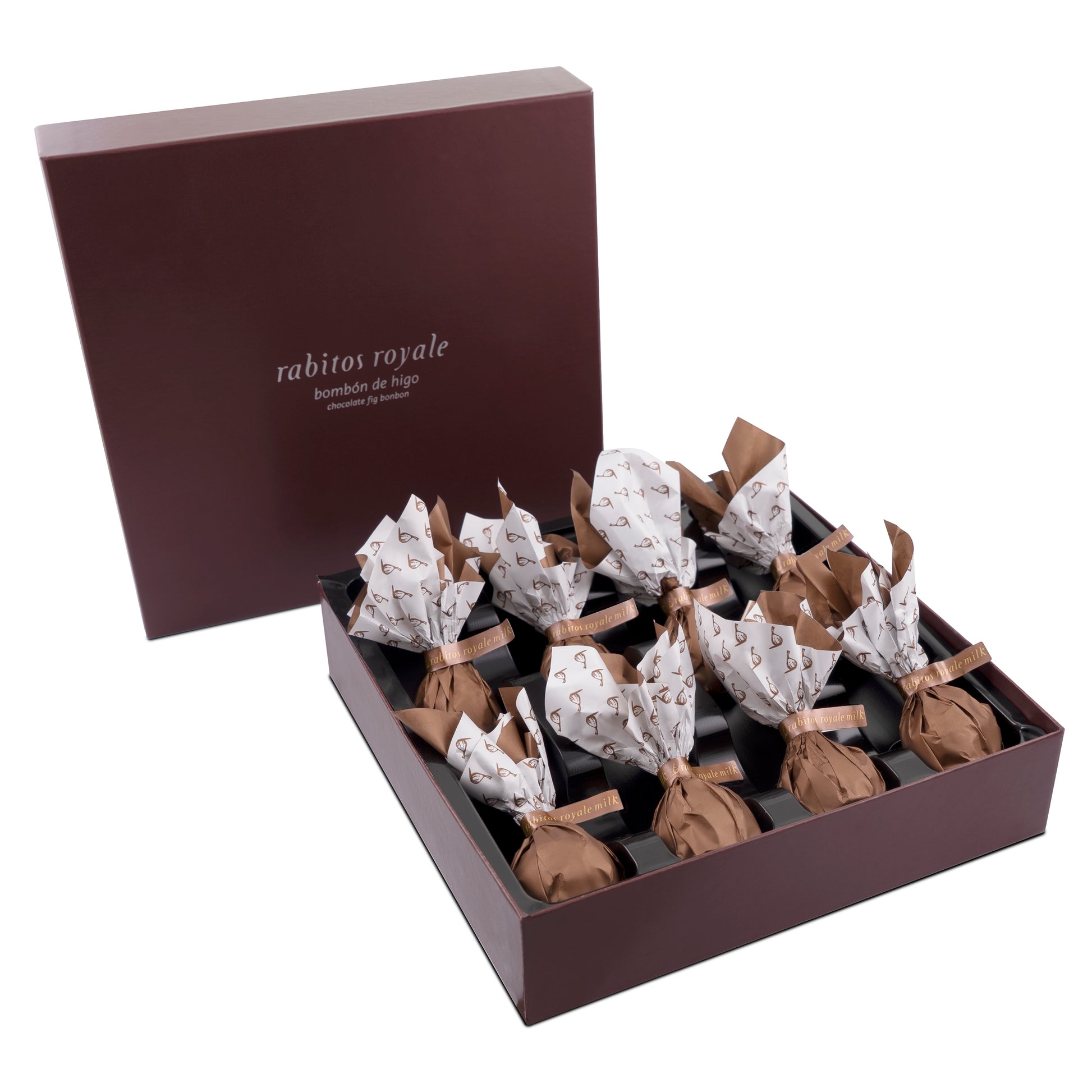 Salted Caramel Stuffed Rabitos Royale Fig Bonbons (8 Pieces)