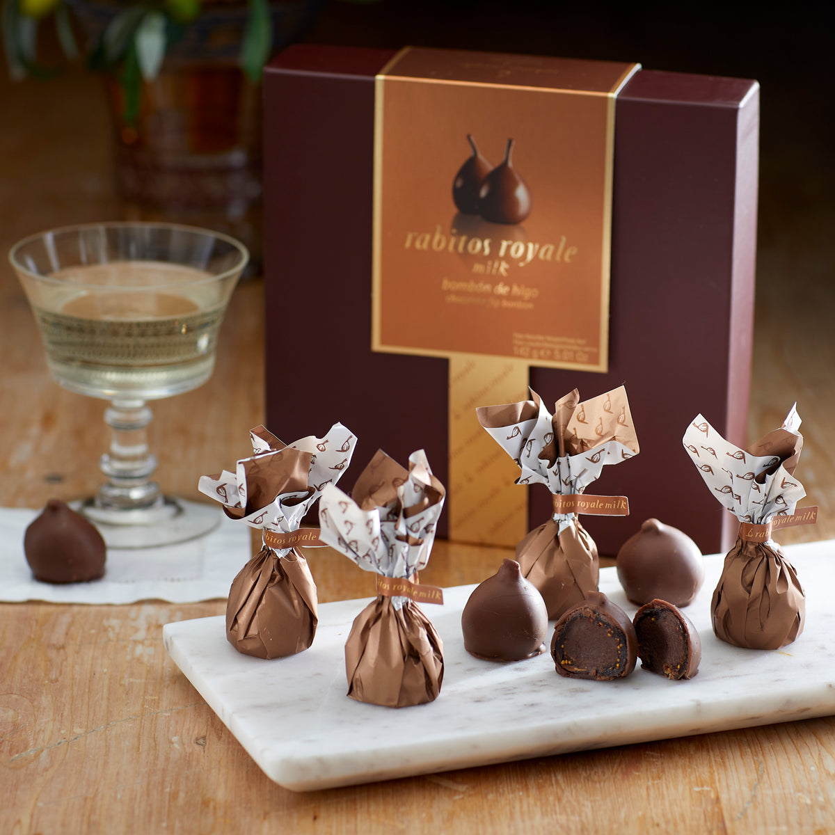 Salted Caramel Stuffed Rabitos Royale Fig Bonbons (8 Pieces)