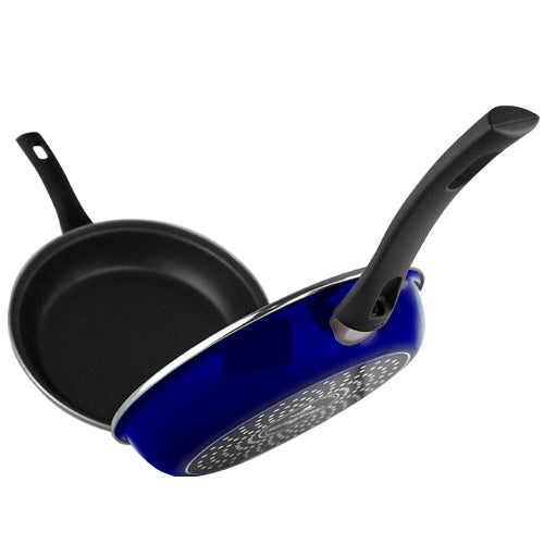 2-Piece Blue Tortilla Española Pan, Non-stick