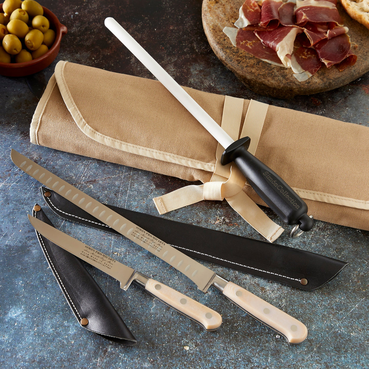 Photo of Premium Forged Jamon Knife Set by Cuchillerias Simon