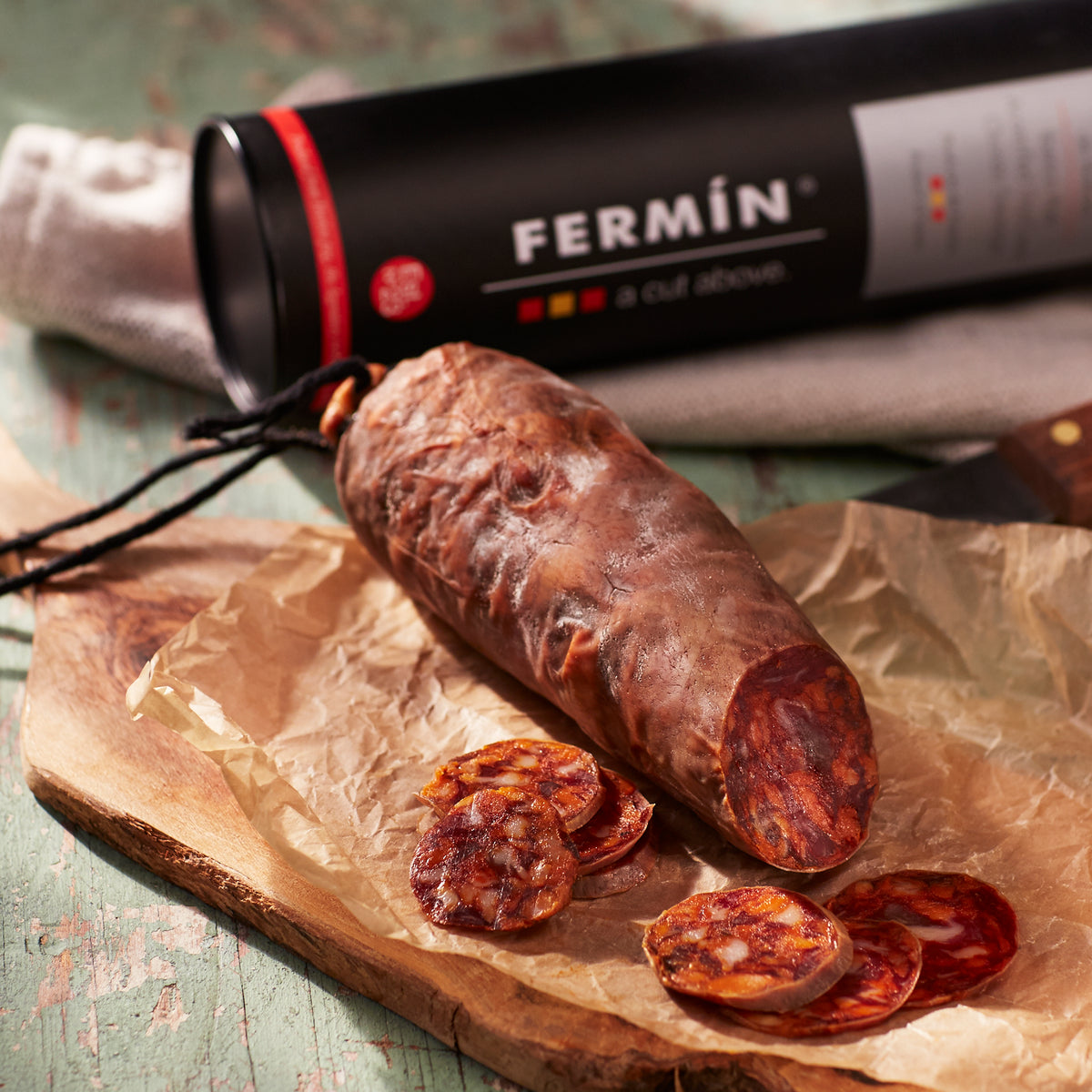 Chorizo Ibérico de Bellota Sausage by Fermín in Gift Package