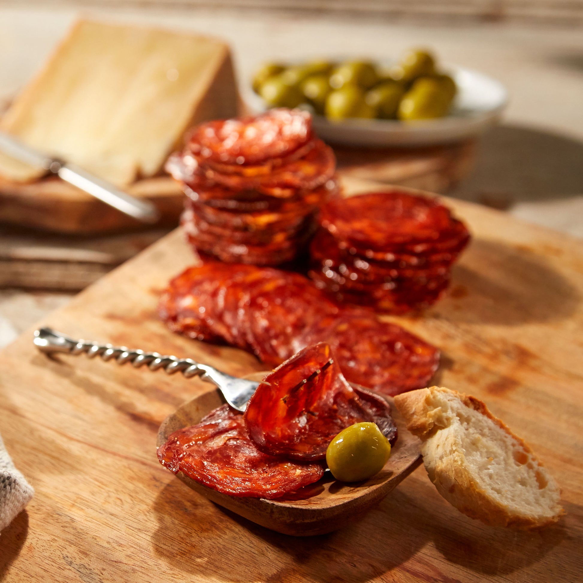 Sliced Mild Palacios Chorizo from Spain