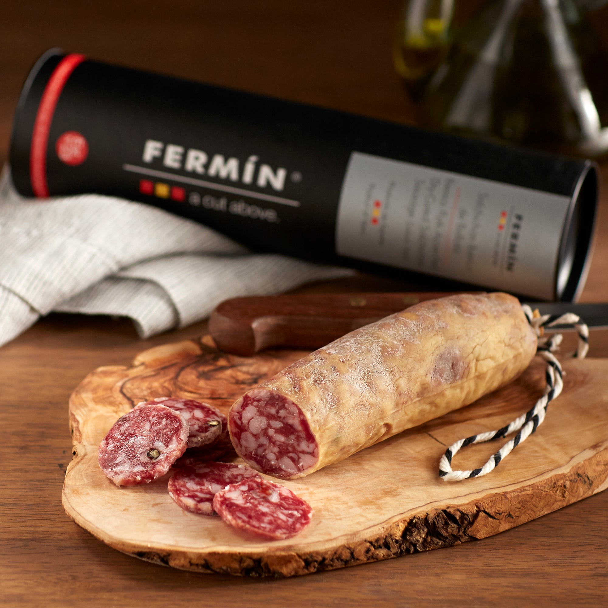 Salchichón Ibérico de Bellota Salami by Fermín in Gift Package