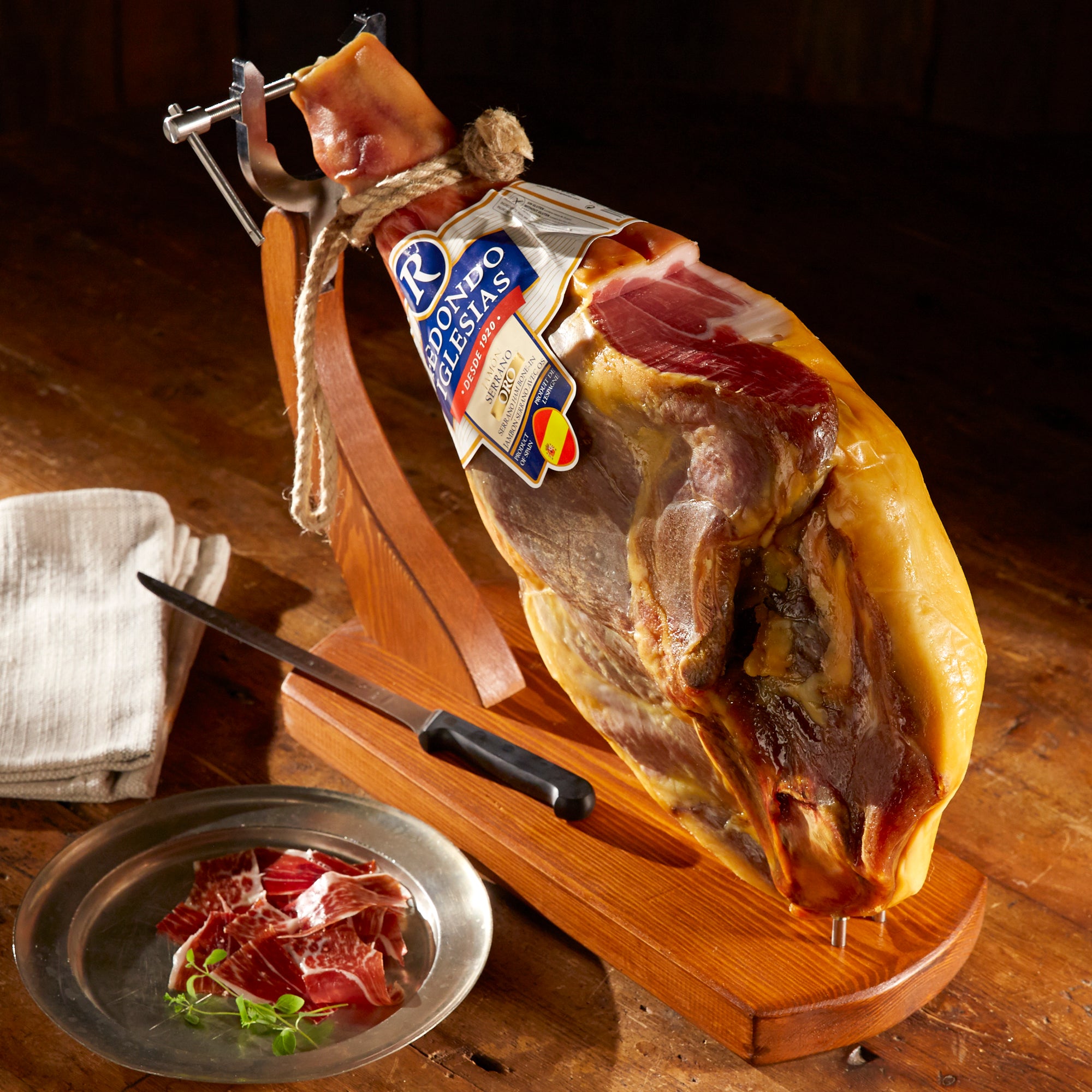 Bone-In Jamón Serrano by Redondo Iglesias - FREE SHIPPING!