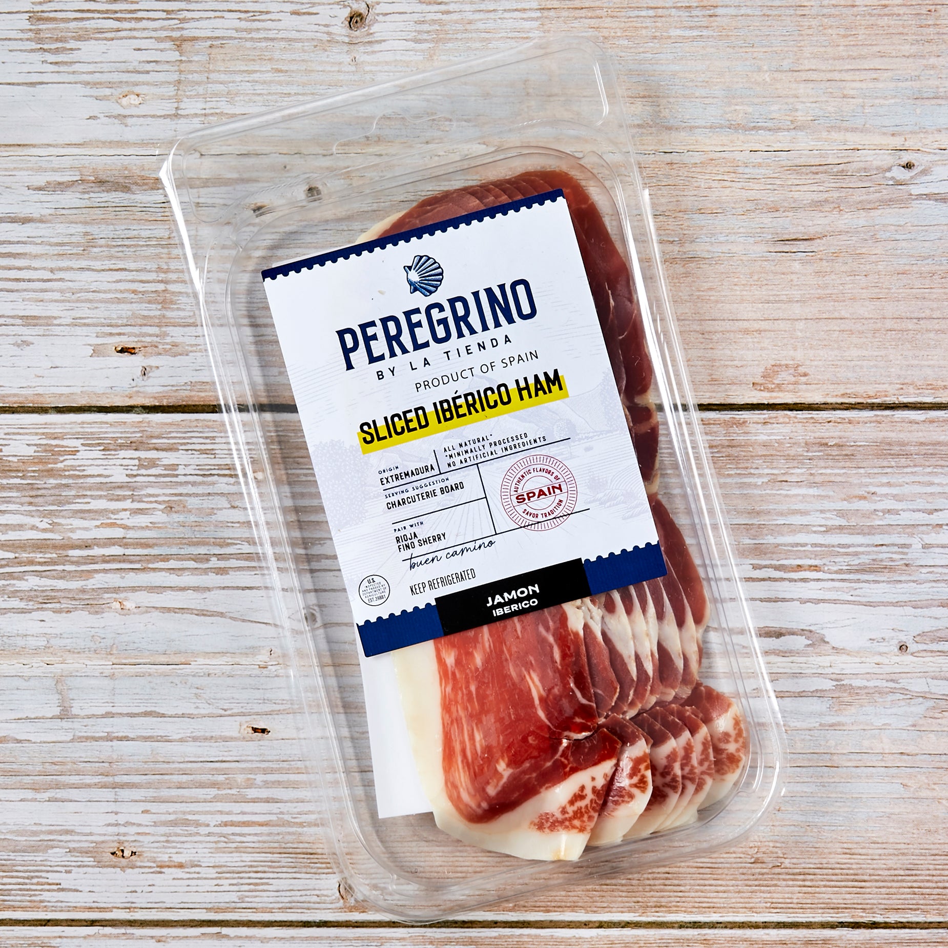 Sliced Ibérico Ham by Peregrino, Nitrate Free - 2 oz