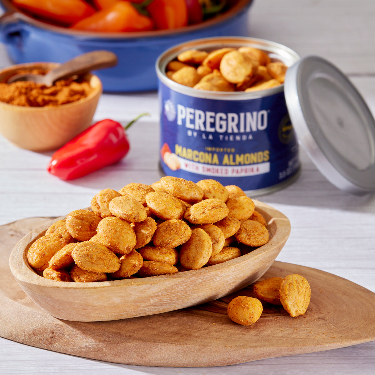 Marcona Almonds with Smoked Paprika by Peregrino