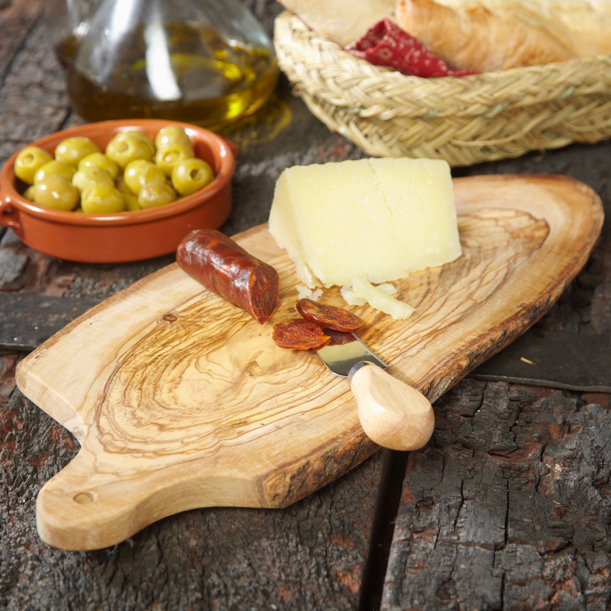 Rustic Olive Wood Cutting Board