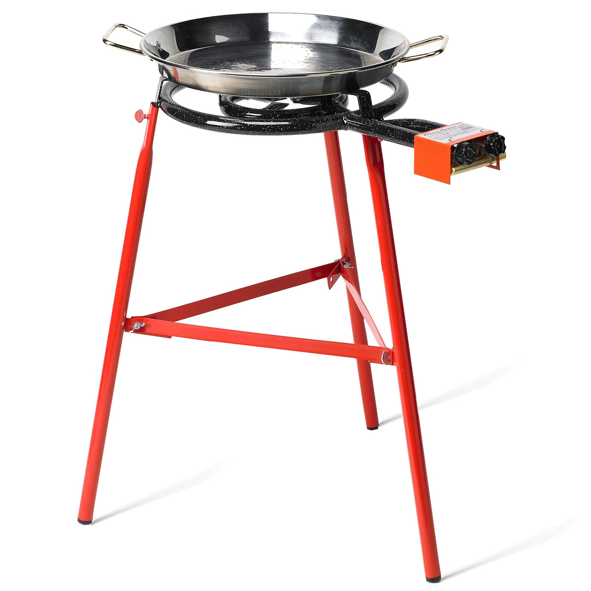 Photo of a medium paella burner with a paella pan