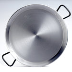 22 Inch 'Pata Negra' Double-Gauge Steel Paella Pan - Serves 12