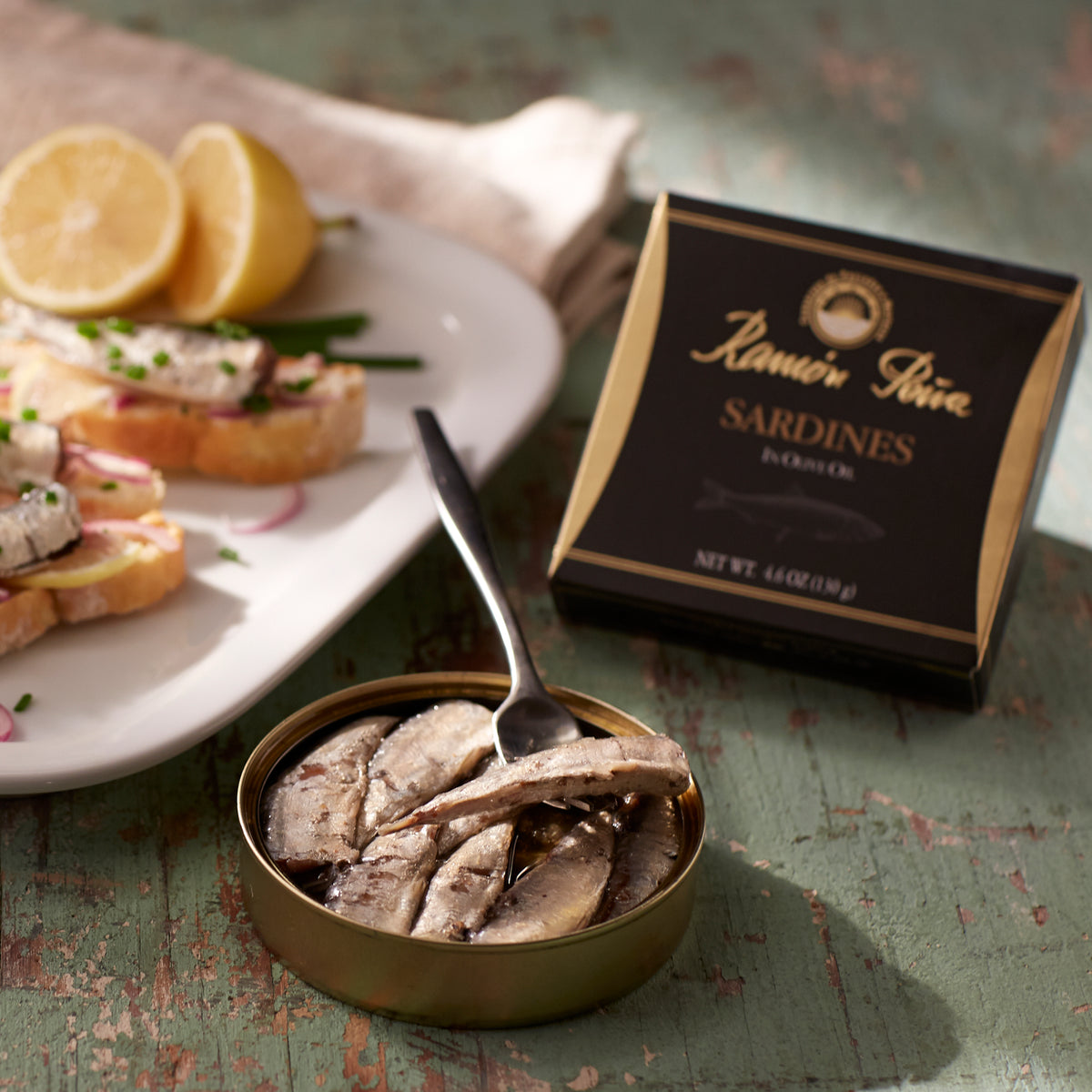 Sardinillas in Olive Oil by Ramón Peña