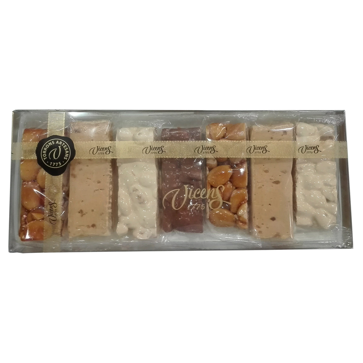 Turrón Tasting Gift Set by Vicens - 7 Mini Bars