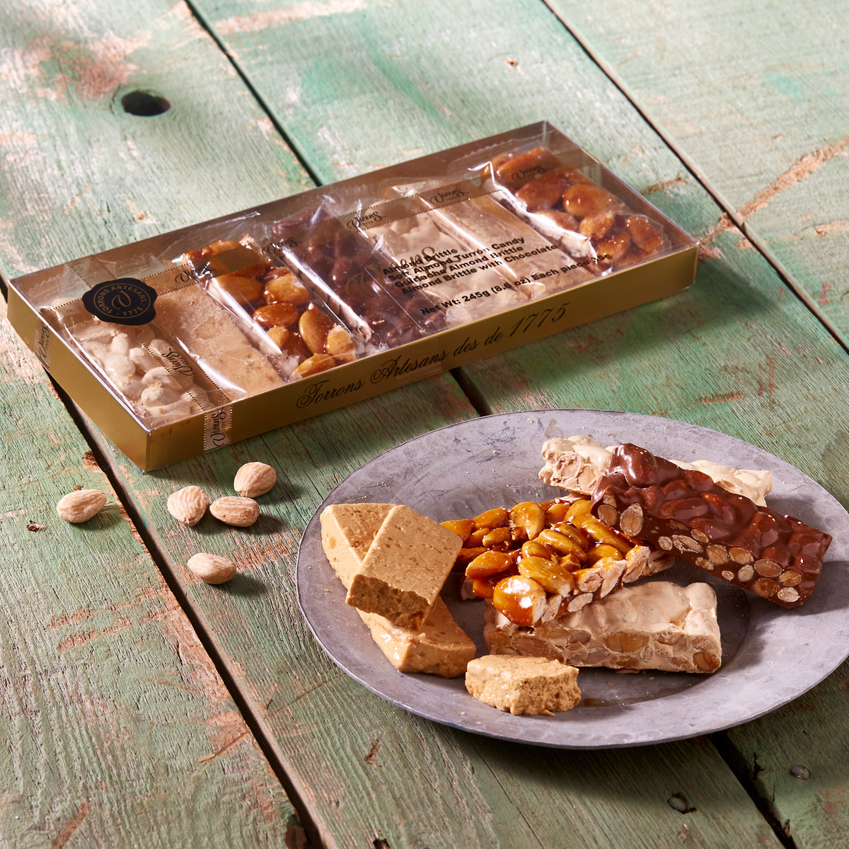 Turrón Tasting Gift Set by Vicens - 7 Mini Bars