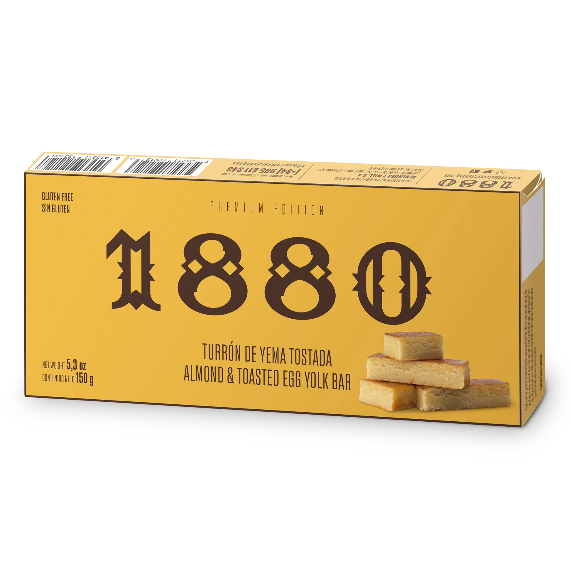 Yema Ground Almond Turrón Candy by 1880