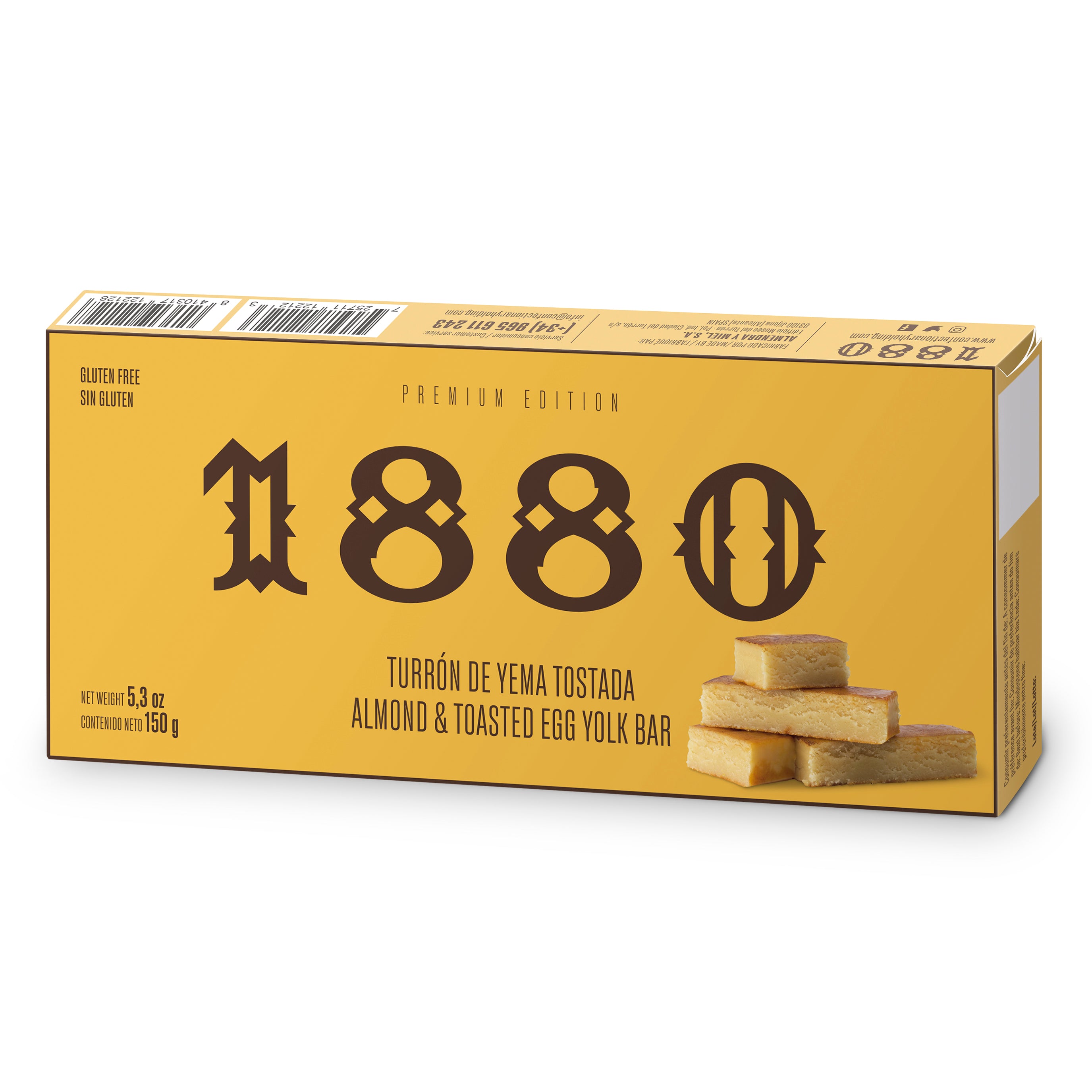 Yema Ground Almond Turrón Candy by 1880