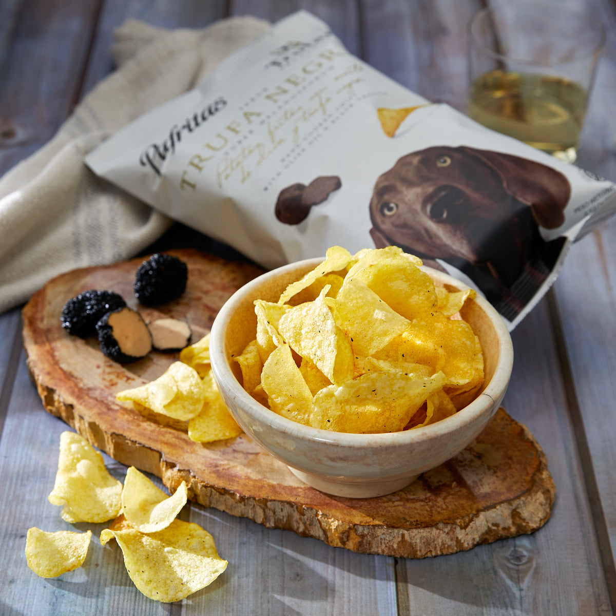 Black Truffle Potato Chips by Pafritas - 3.5 oz ea