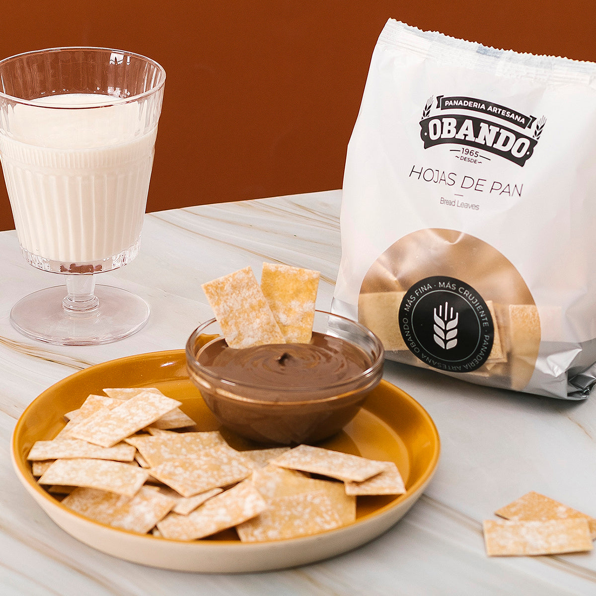 Hojas de Pan Crisp Crackers by Obando