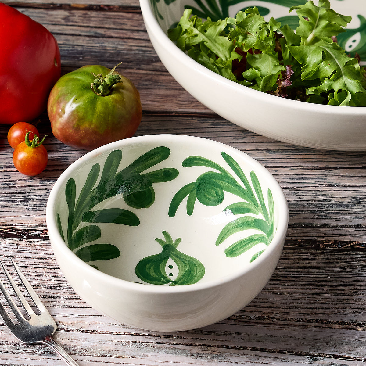 Small Ceramic Bowl with Granadina Design - 7 Inches