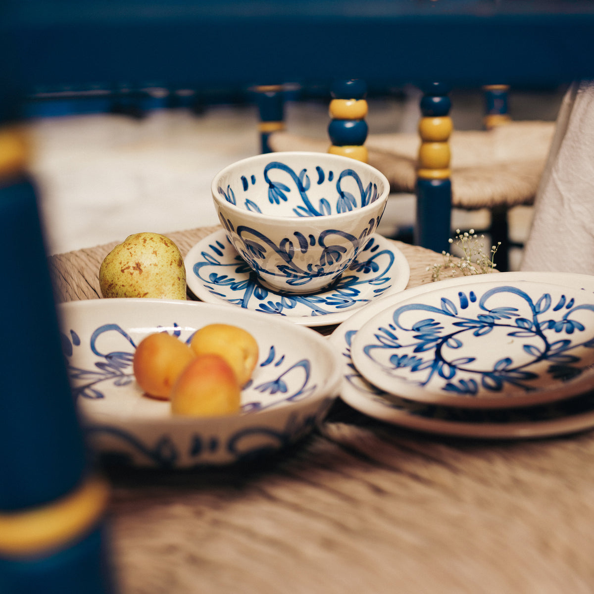 Ceramic Dinner Plate with Córdoba Design - 10 Inches