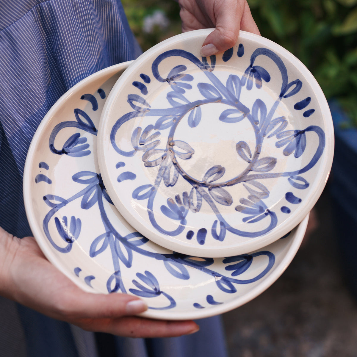 Small Ceramic Plate with Córdoba Design - 8 Inches