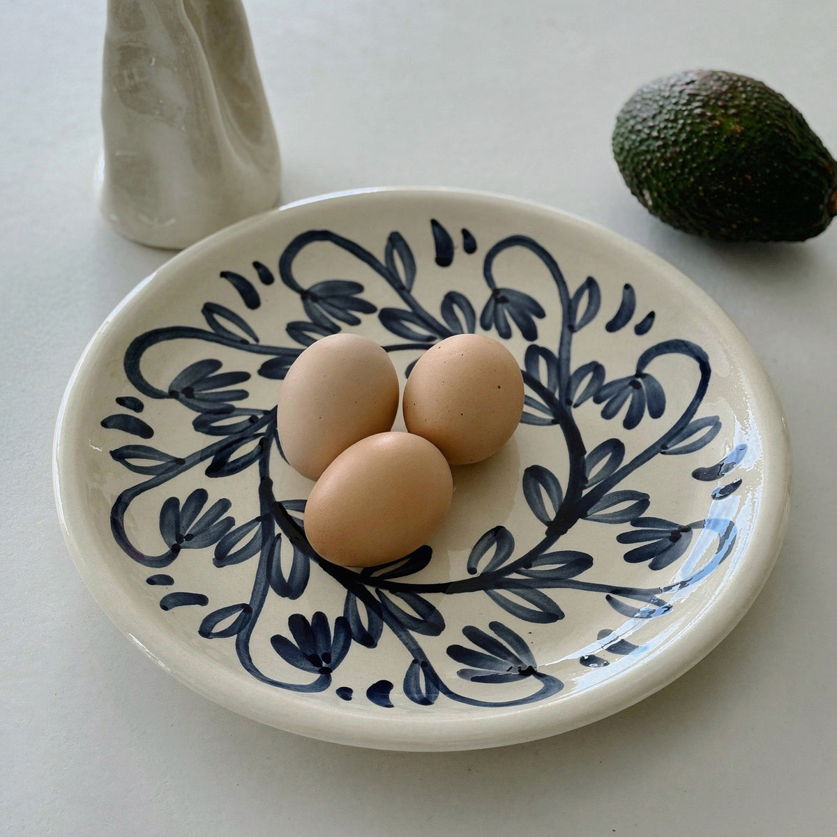 Small Ceramic Plate with Córdoba Design - 8 Inches