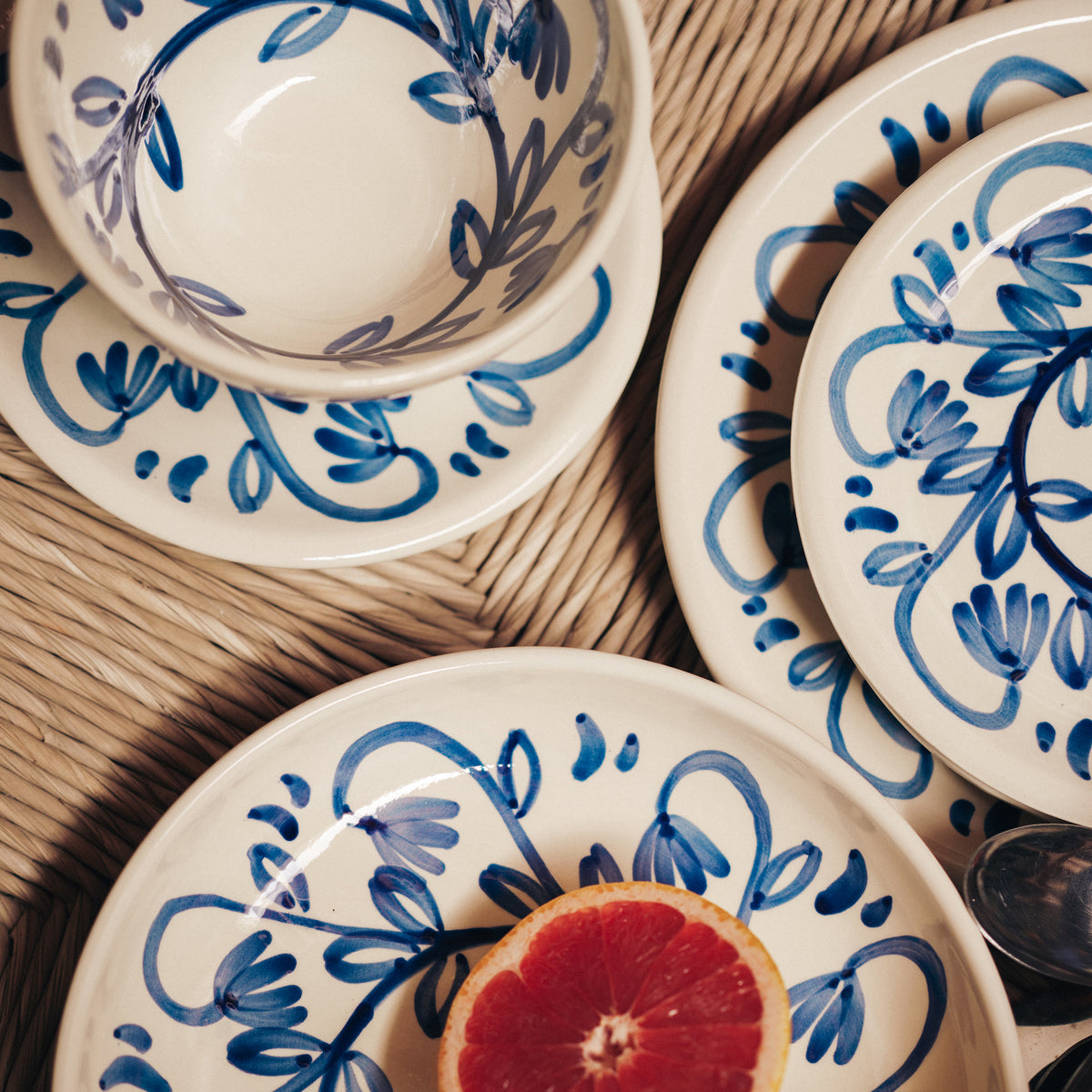 Large Ceramic Bowl with Córdoba Design - 11 Inches