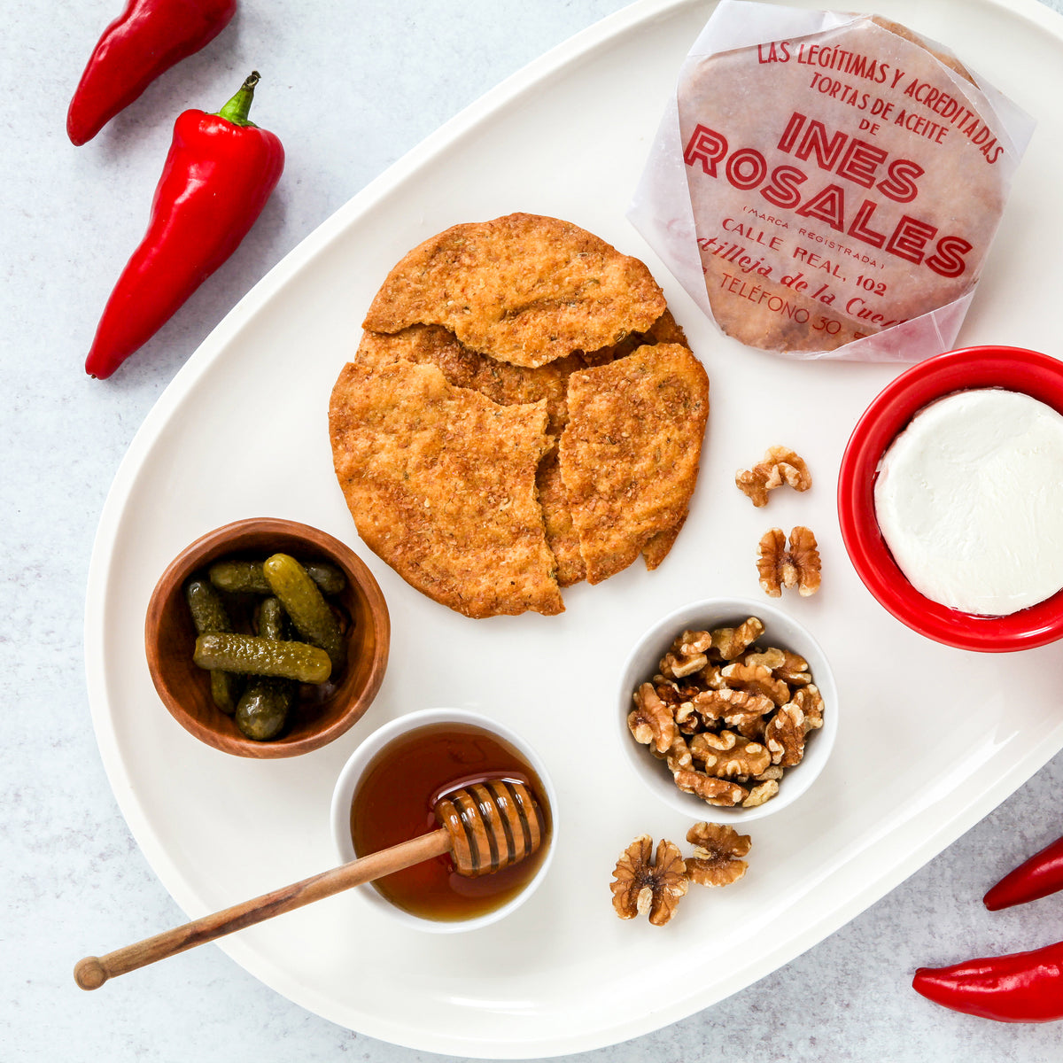 Espelette Pepper Tortas de Aceite Crisps by Ines Rosales