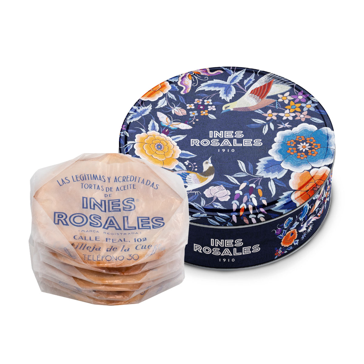 Gift Tin of Tortas de Aceite Cookies by Ines Rosales