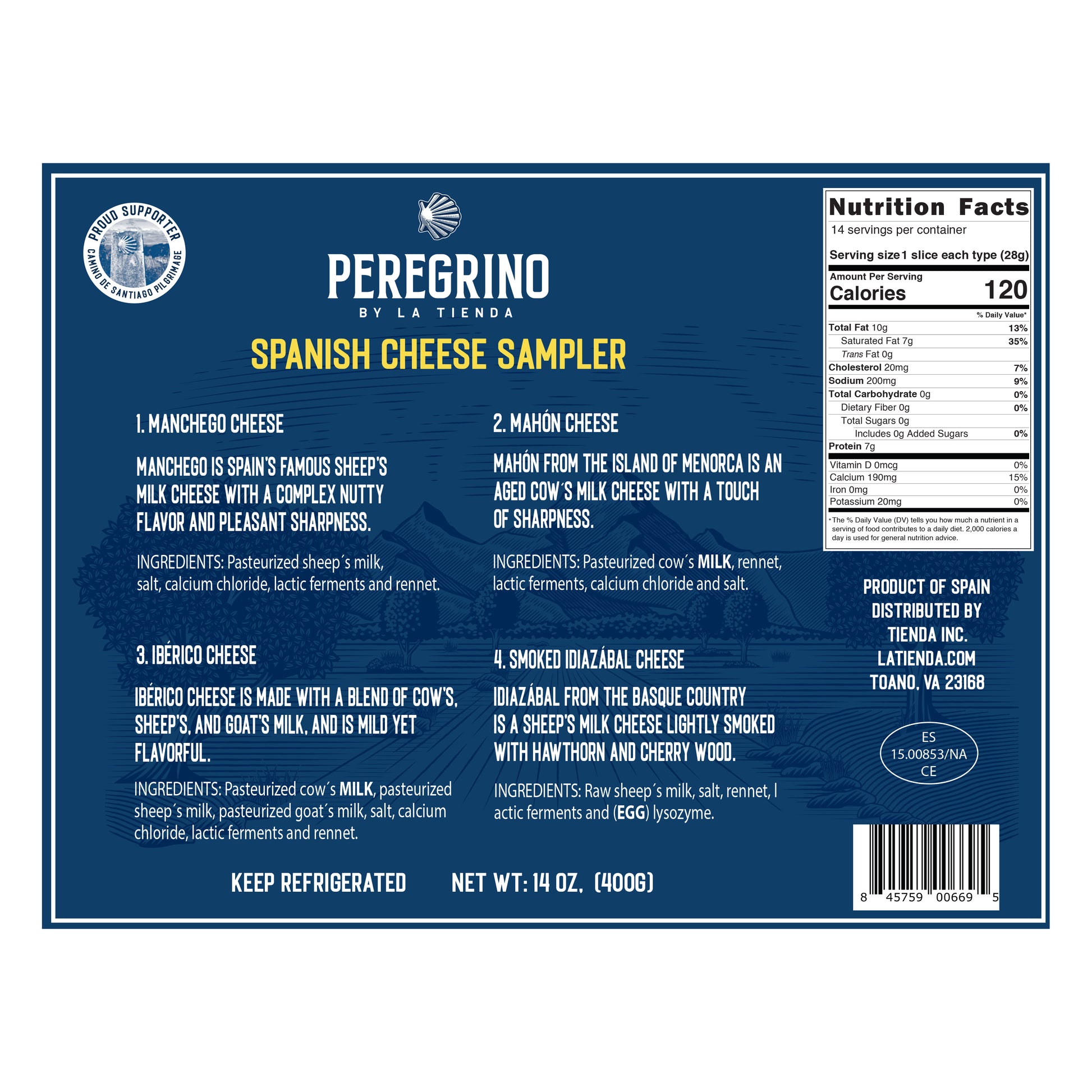 Spanish Cheese Tasting Sampler by Peregrino
