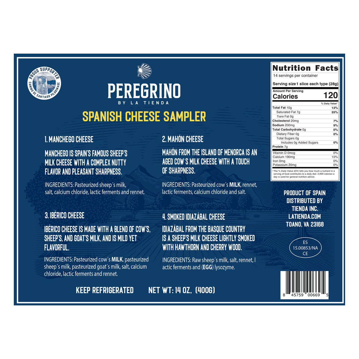 Spanish Cheese Tasting Sampler by Peregrino